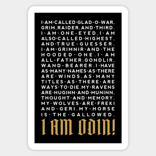 I Am Odin - I Sticker